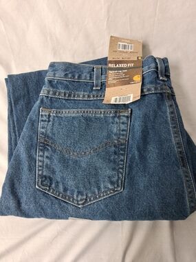 Carhartt Men's Relaxed Fit Tapered Leg Jeans - Denim Blue